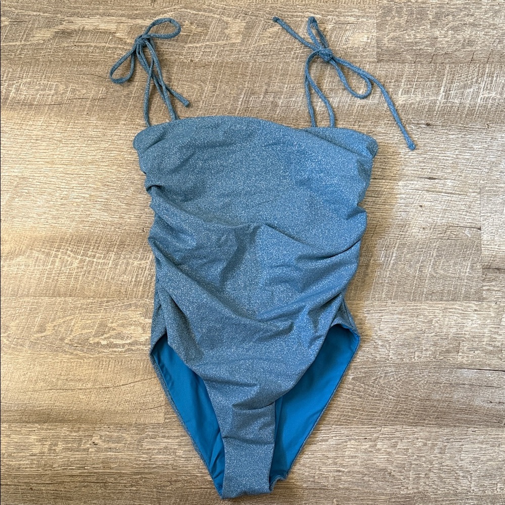 Sara Cristina Sand One-Piece in Blue Horizon Size L